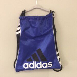 Adidas Womens Blue Black Backpack Drawstring